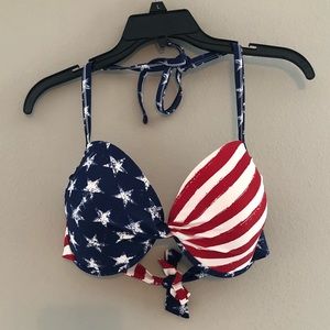 American flag bathing suit bikini top
